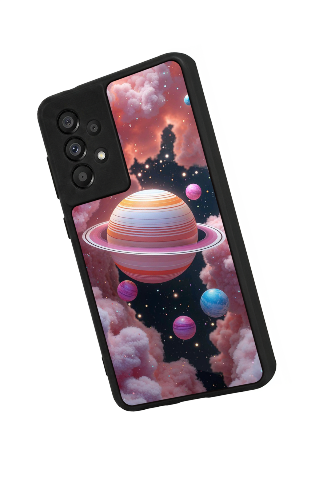 Samsung Galaxy A73 Uyumlu Uzay Tasarımlı Glossy Premium Kılıf