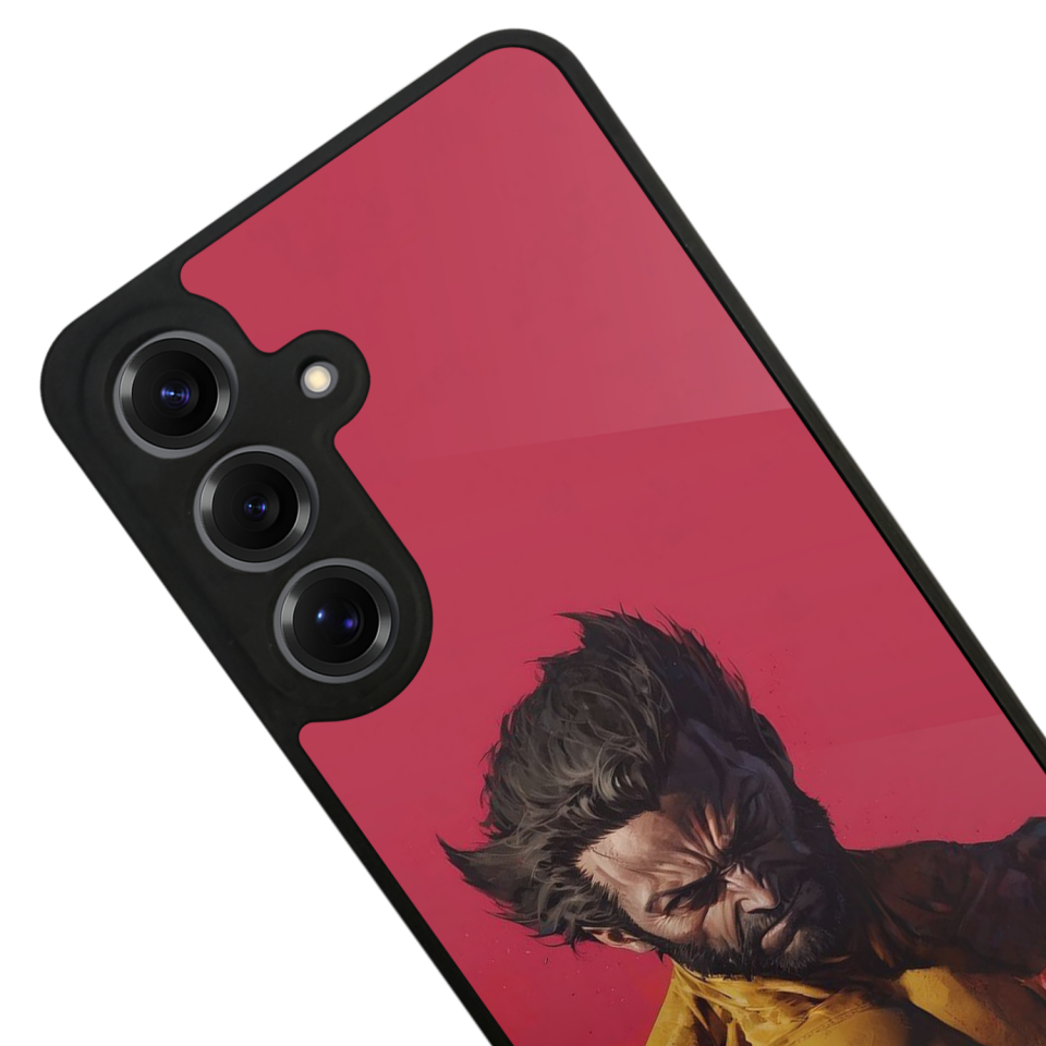 Samsung Galaxy S25 Uyumlu Wolverine Tasarımlı Glossy Premium Kılıf