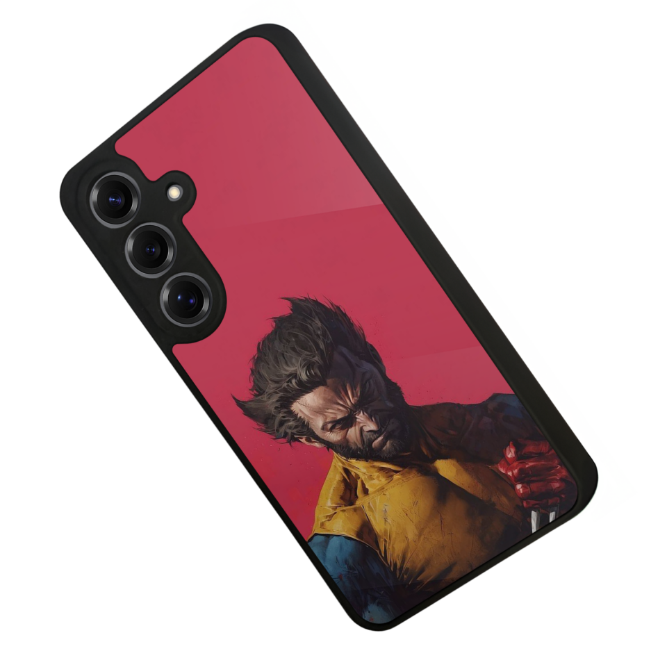 Samsung Galaxy S25 Uyumlu Wolverine Tasarımlı Glossy Premium Kılıf