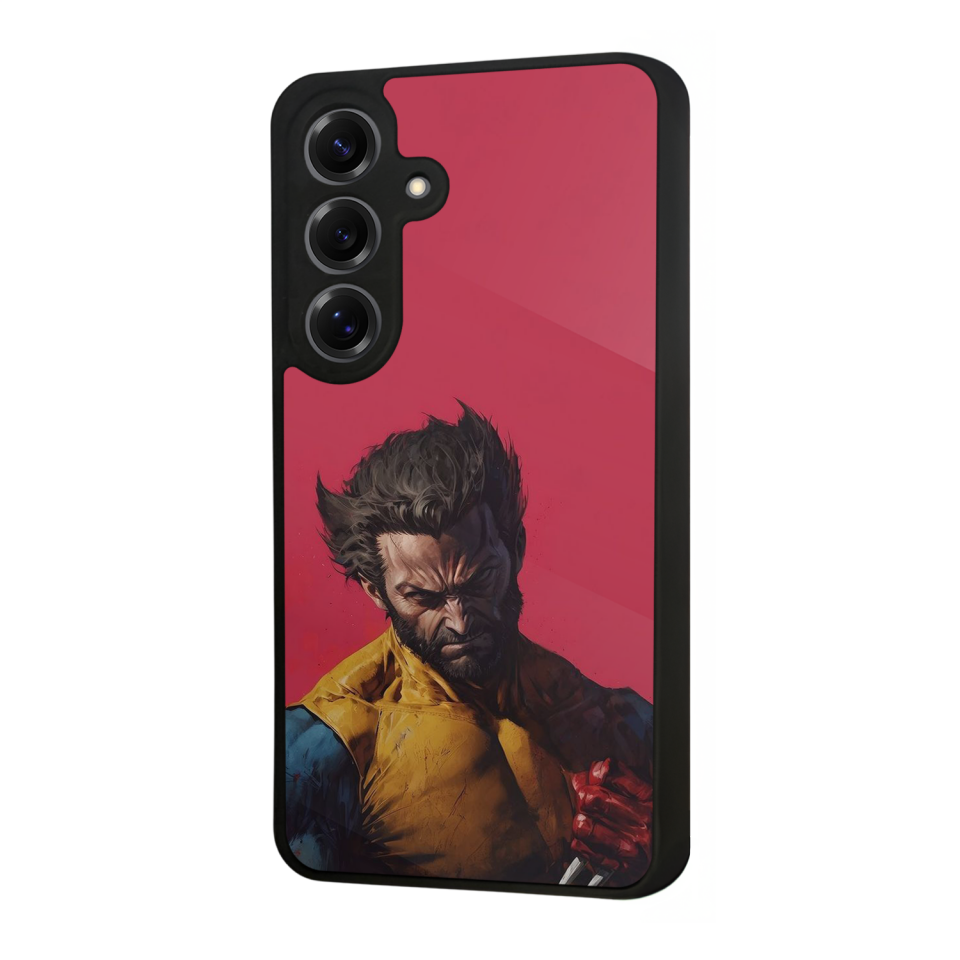 Samsung Galaxy S25 Uyumlu Wolverine Tasarımlı Glossy Premium Kılıf