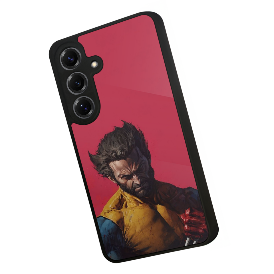 Samsung Galaxy S25 Uyumlu Wolverine Tasarımlı Glossy Premium Kılıf