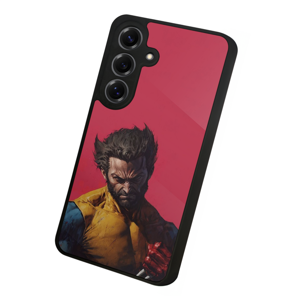 Samsung Galaxy S25 Uyumlu Wolverine Tasarımlı Glossy Premium Kılıf