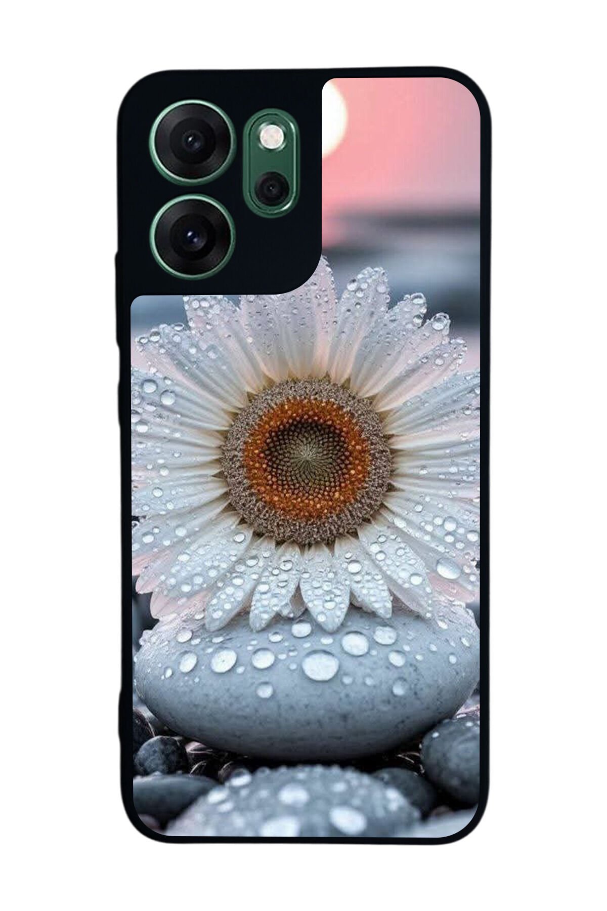 Oppo Reno 14F Uyumlu Cicek Tasarımlı Glossy Premium Kılıf