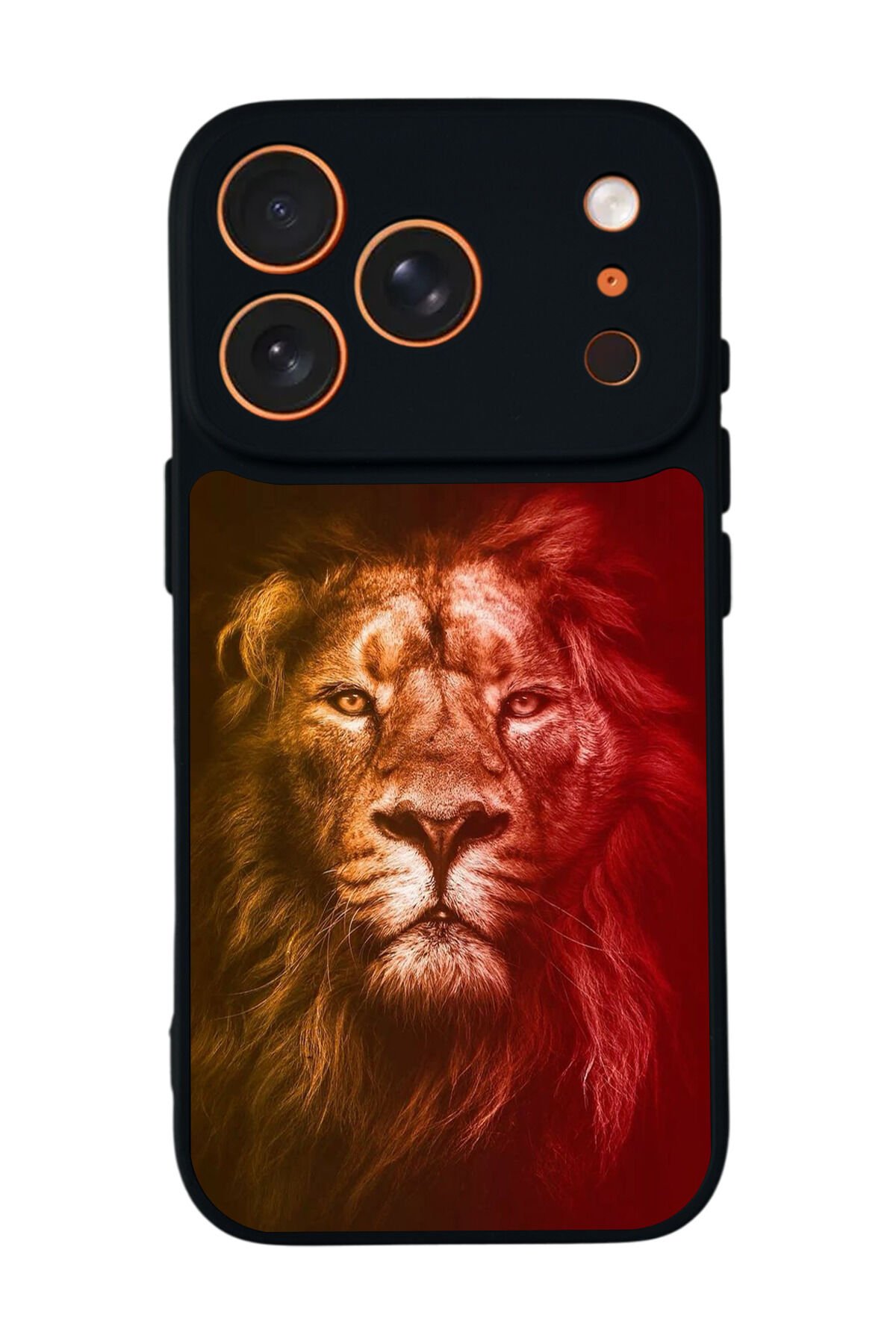 iPhone 17 Pro Uyumlu Aslan Tasarımlı Glossy Premium Kılıf