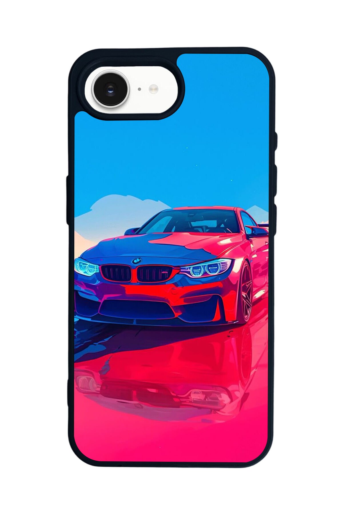iPhone 16E Uyumlu BMW Tasarımlı Glossy Premium Kılıf