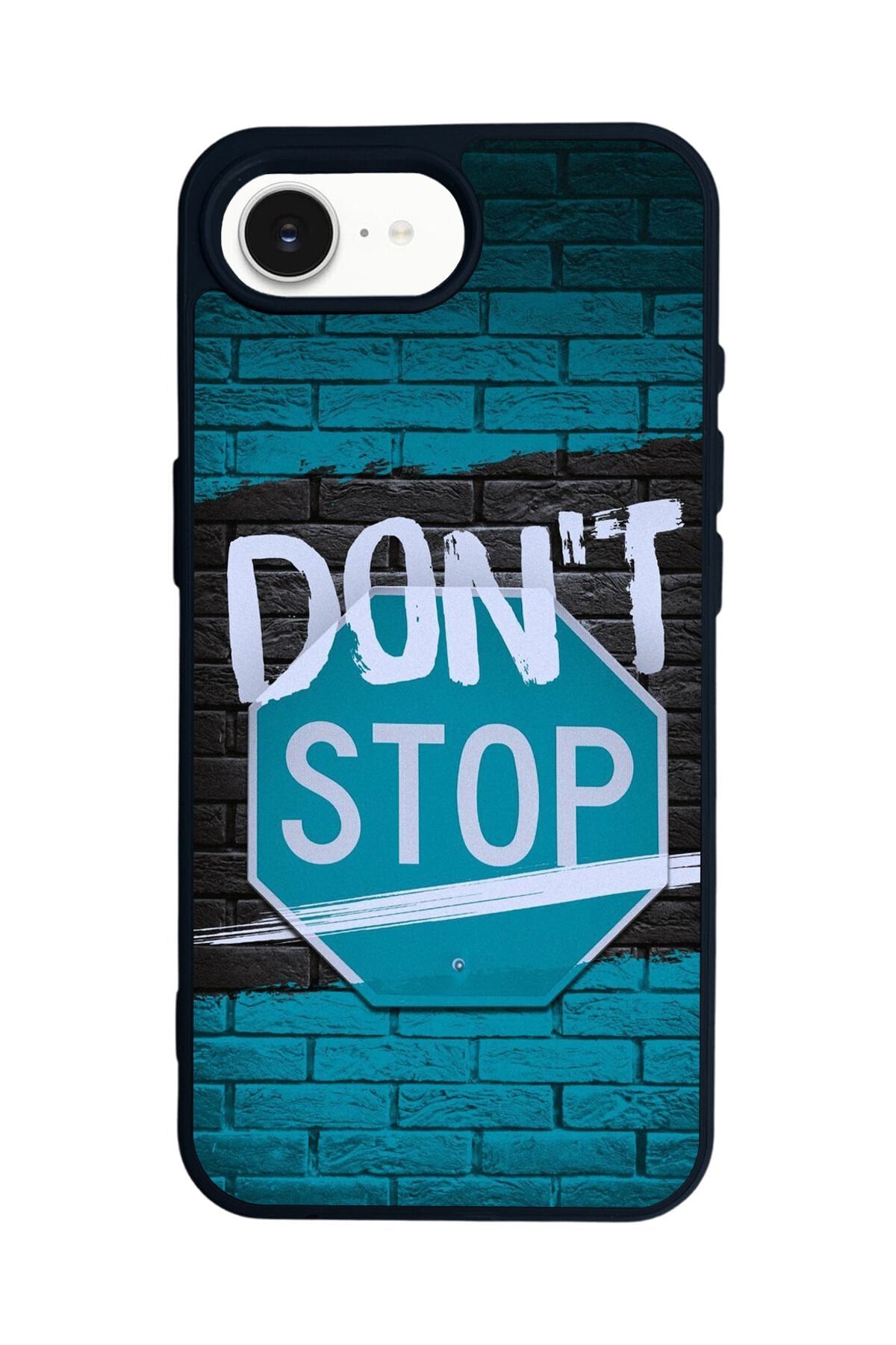 iPhone 16E Uyumlu Dont Stop Tasarımlı Glossy Premium Kılıf