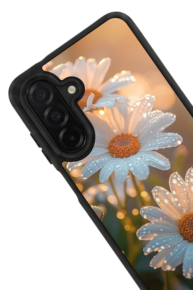 Samsung Galaxy A56 Uyumlu Cicek Tasarımlı Glossy Premium Kılıf