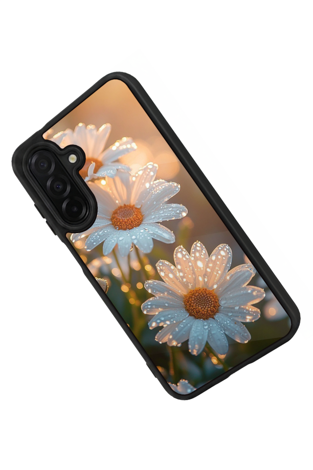 Samsung Galaxy A56 Uyumlu Cicek Tasarımlı Glossy Premium Kılıf