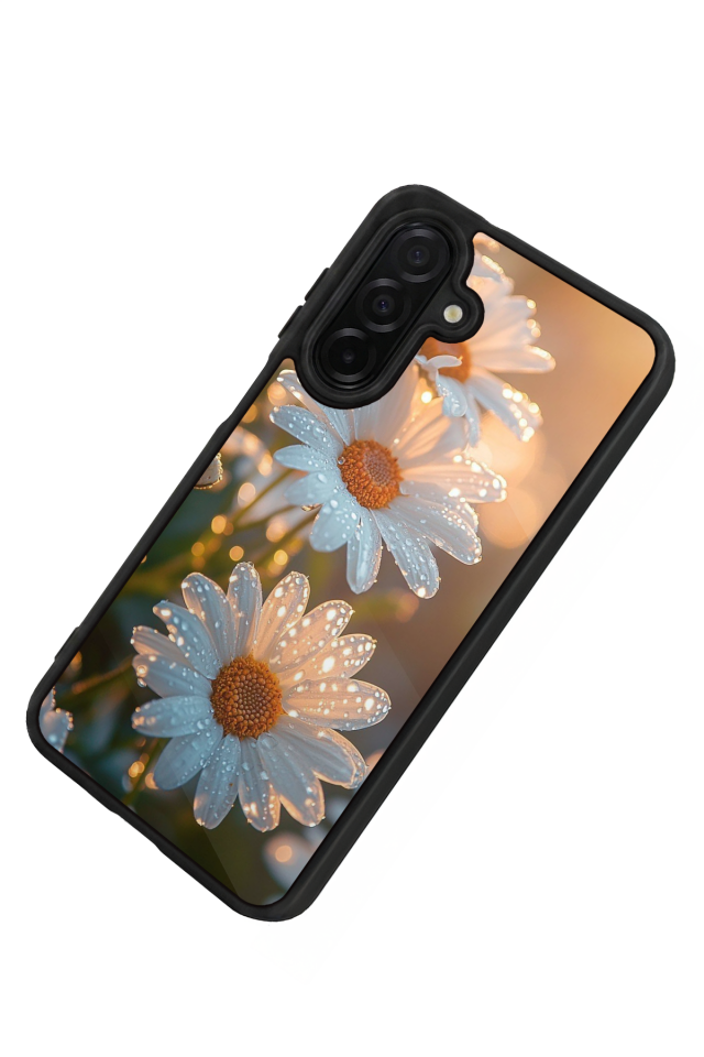 Samsung Galaxy A56 Uyumlu Cicek Tasarımlı Glossy Premium Kılıf