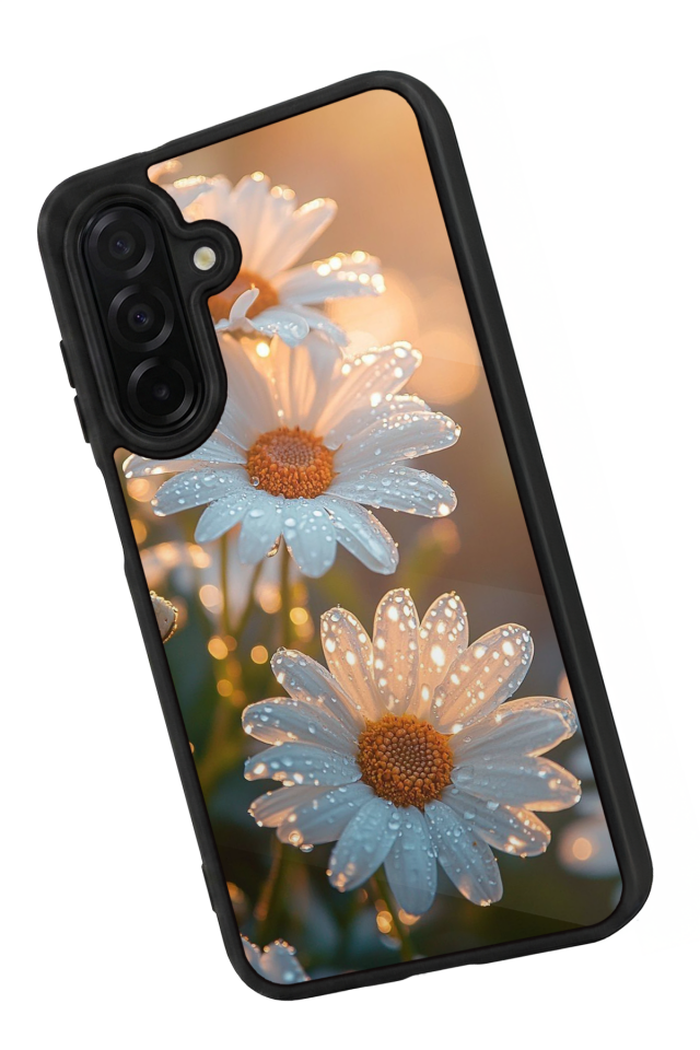 Samsung Galaxy A56 Uyumlu Cicek Tasarımlı Glossy Premium Kılıf