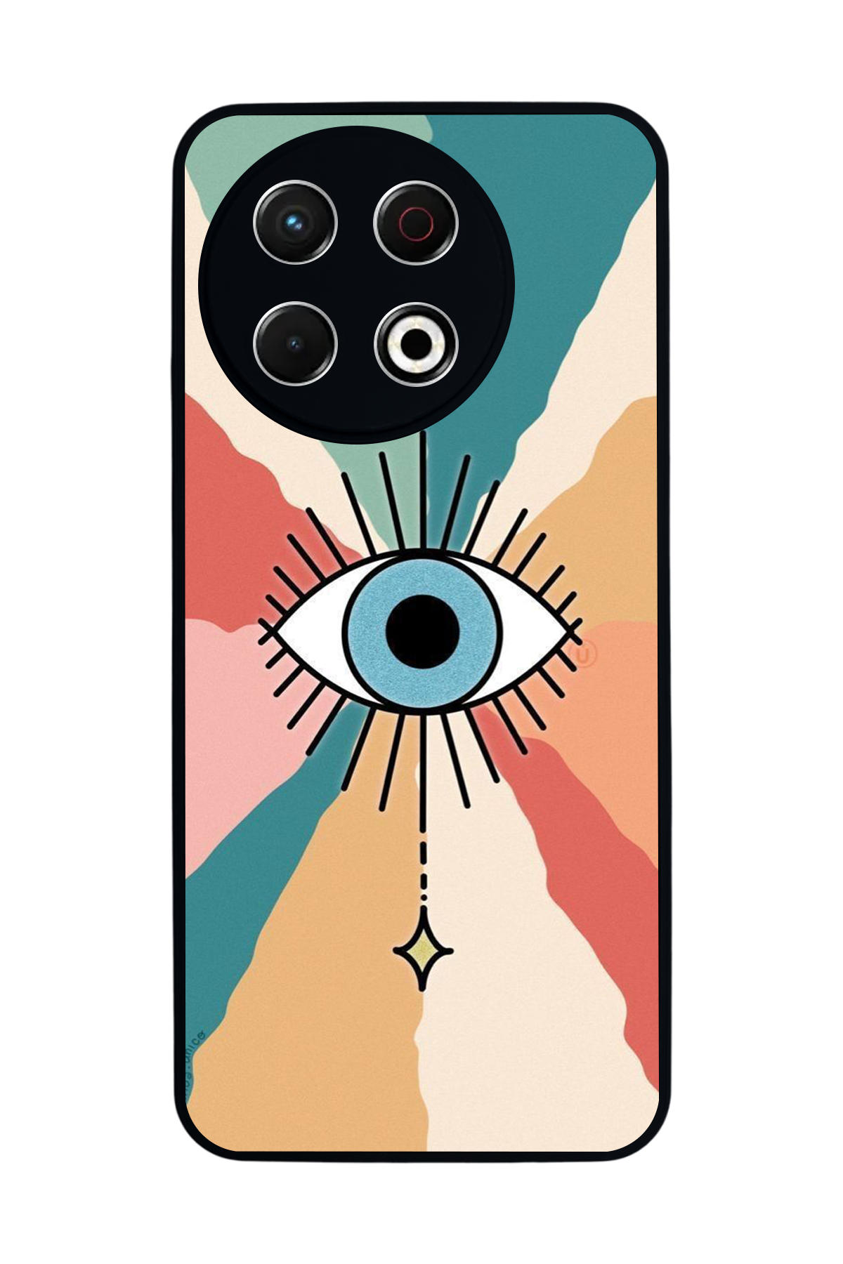 Tecno Spark 30 Pro Uyumlu Göz Tasarımlı Glossy Premium Kılıf