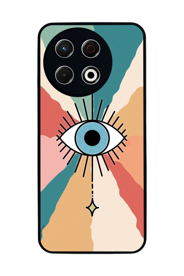 Tecno Spark 30 Pro Uyumlu Göz Tasarımlı Glossy Premium Kılıf