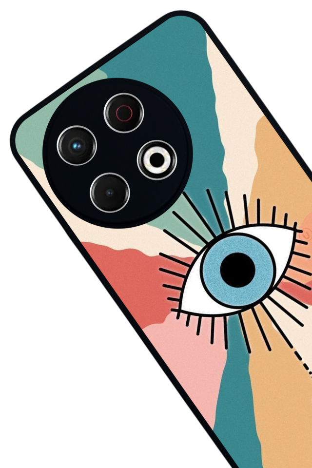 Tecno Spark 30 Pro Uyumlu Göz Tasarımlı Glossy Premium Kılıf