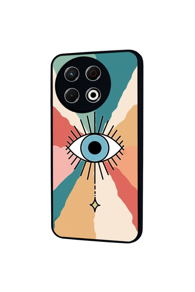 Tecno Spark 30 Pro Uyumlu Göz Tasarımlı Glossy Premium Kılıf