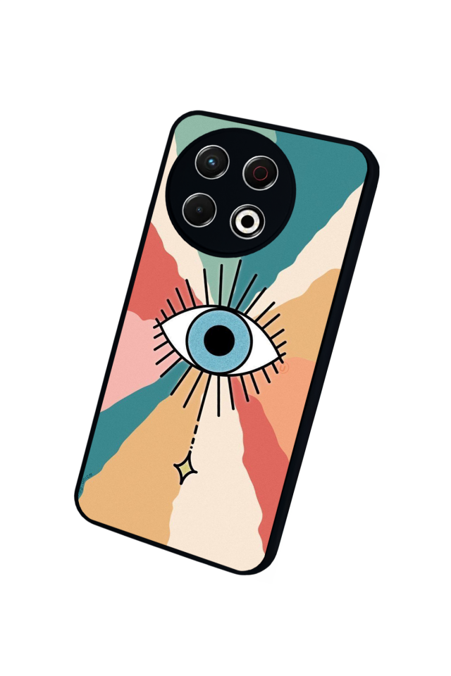 Tecno Spark 30 Pro Uyumlu Göz Tasarımlı Glossy Premium Kılıf