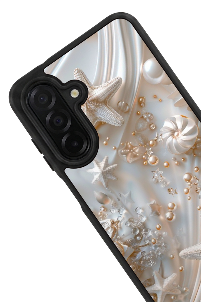 Samsung Galaxy A36 Uyumlu  İnci Tasarımlı Glossy Premium Kılıf
