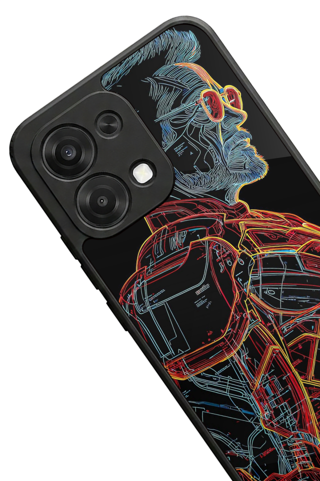 Oppo A6 Pro Uyumlu Iron Man ( Demir Adam ) Tasarımlı Glossy Premium Kılıf