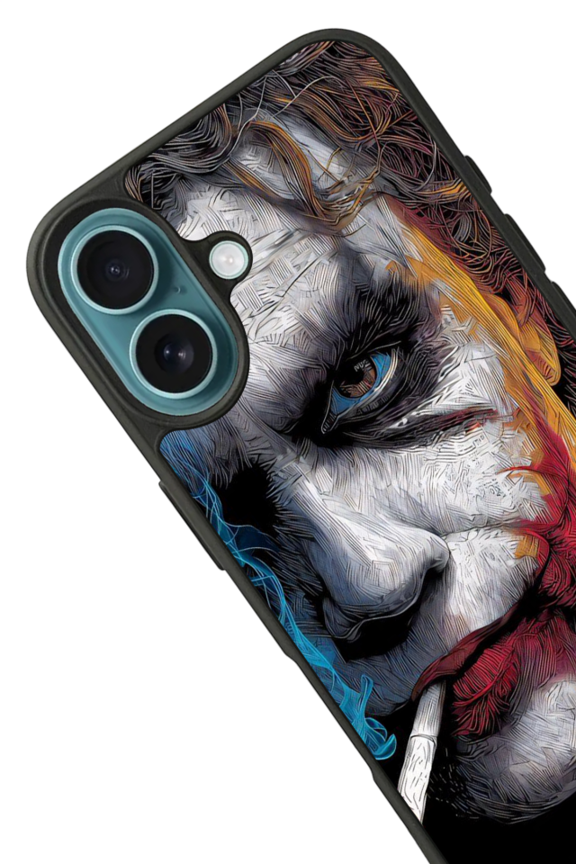 iPhone 16 Uyumlu Joker Tasarımlı Glossy Premium Kılıf