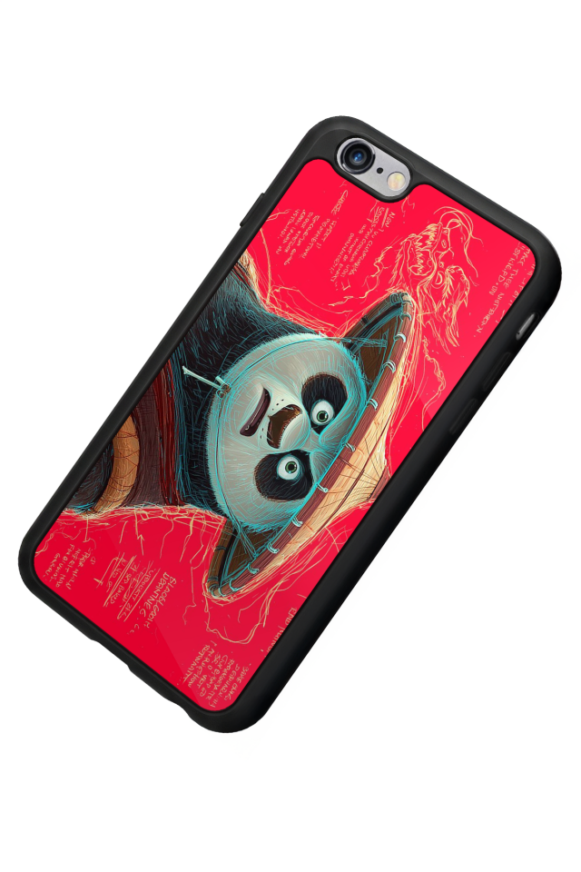 iPhone 6 Plus Uyumlu Kung Fu Panda Tasarımlı Glossy Premium Kılıf