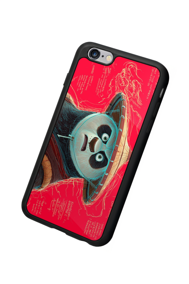 iPhone 6 Plus Uyumlu Kung Fu Panda Tasarımlı Glossy Premium Kılıf