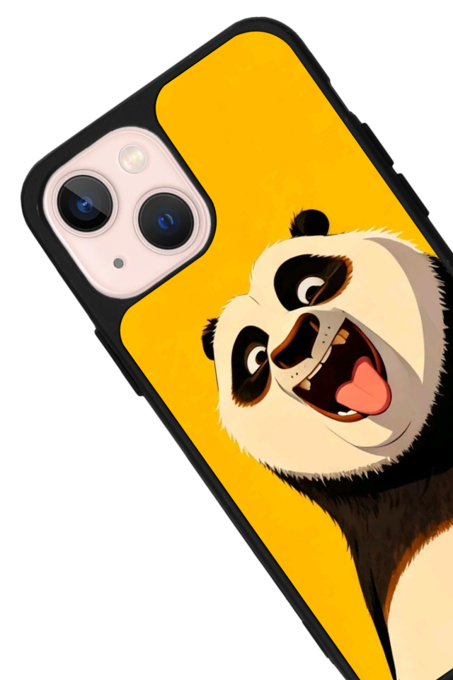 iPhone 13 Mini Uyumlu Kung Fu Panda Tasarımlı Glossy Premium Kılıf