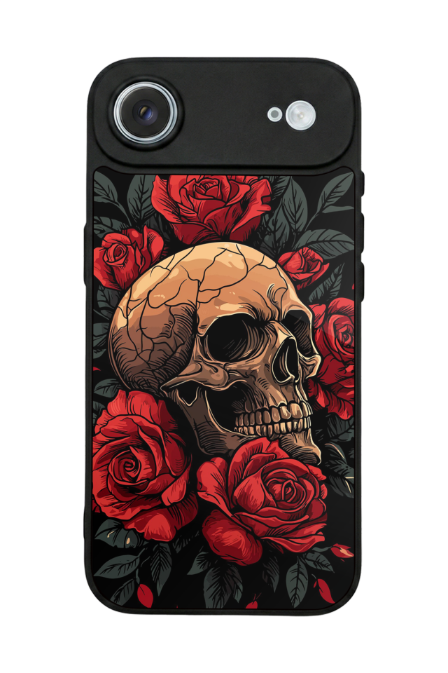 iPhone 17 Air Uyumlu KuruKafa Tasarımlı Glossy Premium Kılıf