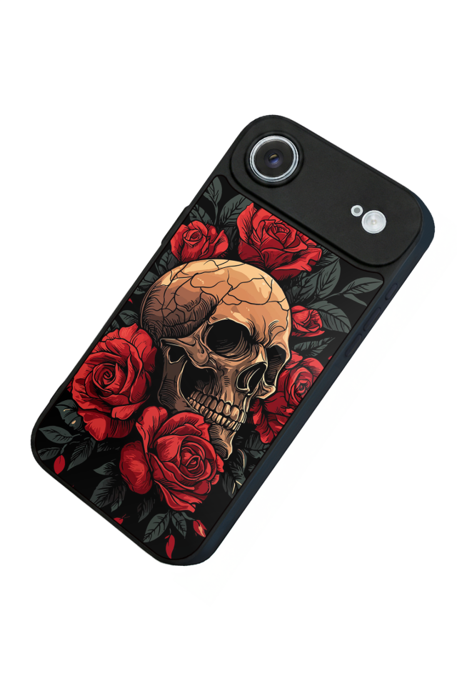 iPhone 17 Air Uyumlu KuruKafa Tasarımlı Glossy Premium Kılıf
