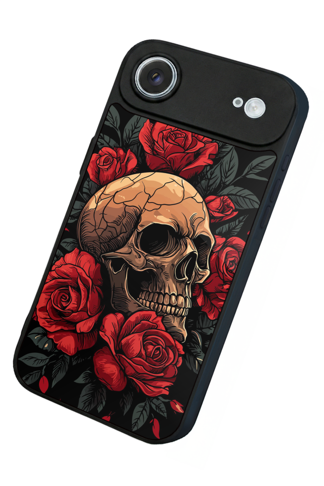 iPhone 17 Air Uyumlu KuruKafa Tasarımlı Glossy Premium Kılıf