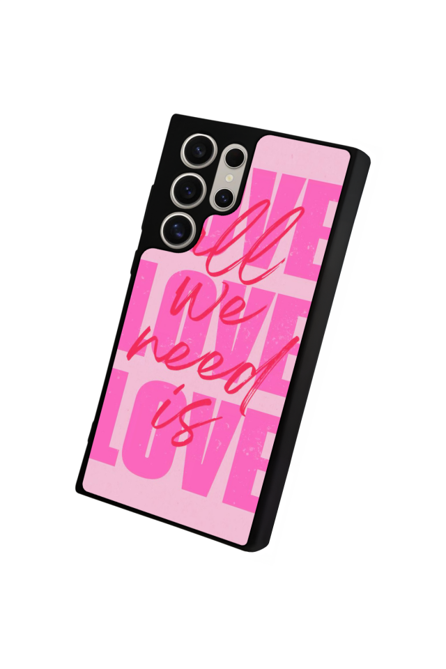 Samsung Galaxy S23 Ultra Uyumlu Love Tasarımlı Glossy Premium Kılıf