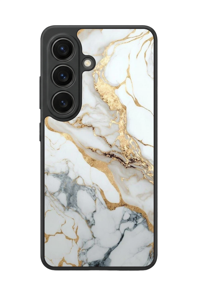 Samsung Galaxy S26 Uyumlu Mermer Marble Tasarımlı Glossy Premium Kılıf
