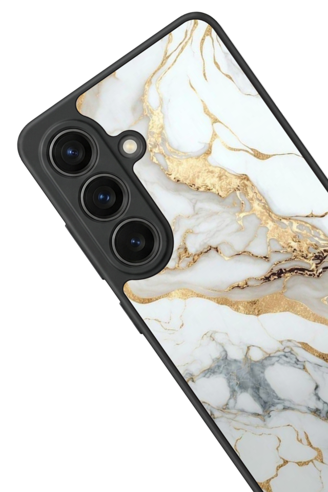 Samsung Galaxy S26 Uyumlu Mermer Marble Tasarımlı Glossy Premium Kılıf