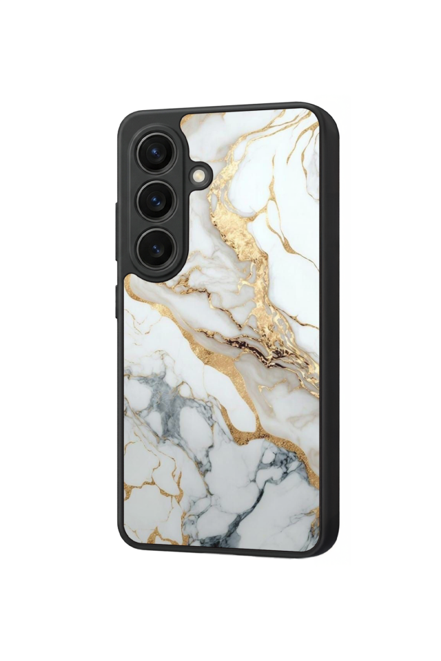 Samsung Galaxy S26 Uyumlu Mermer Marble Tasarımlı Glossy Premium Kılıf