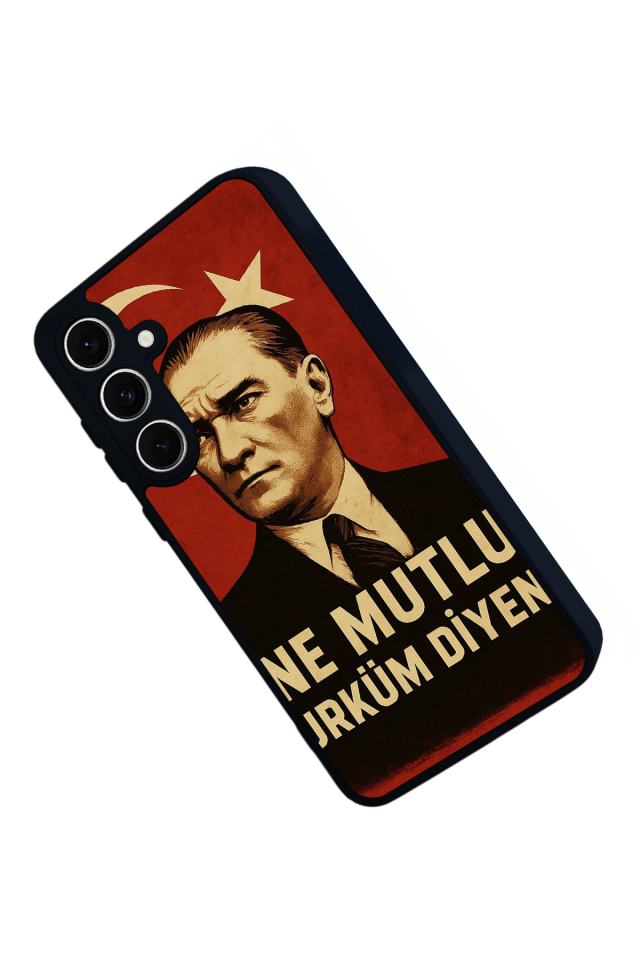 Samsung Galaxy S24 FE Uyumlu Mustafa Kemal Ataturk Tasarımlı Glossy Premium Kılıf