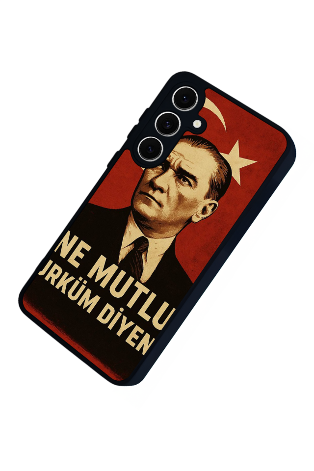 Samsung Galaxy S24 FE Uyumlu Mustafa Kemal Ataturk Tasarımlı Glossy Premium Kılıf