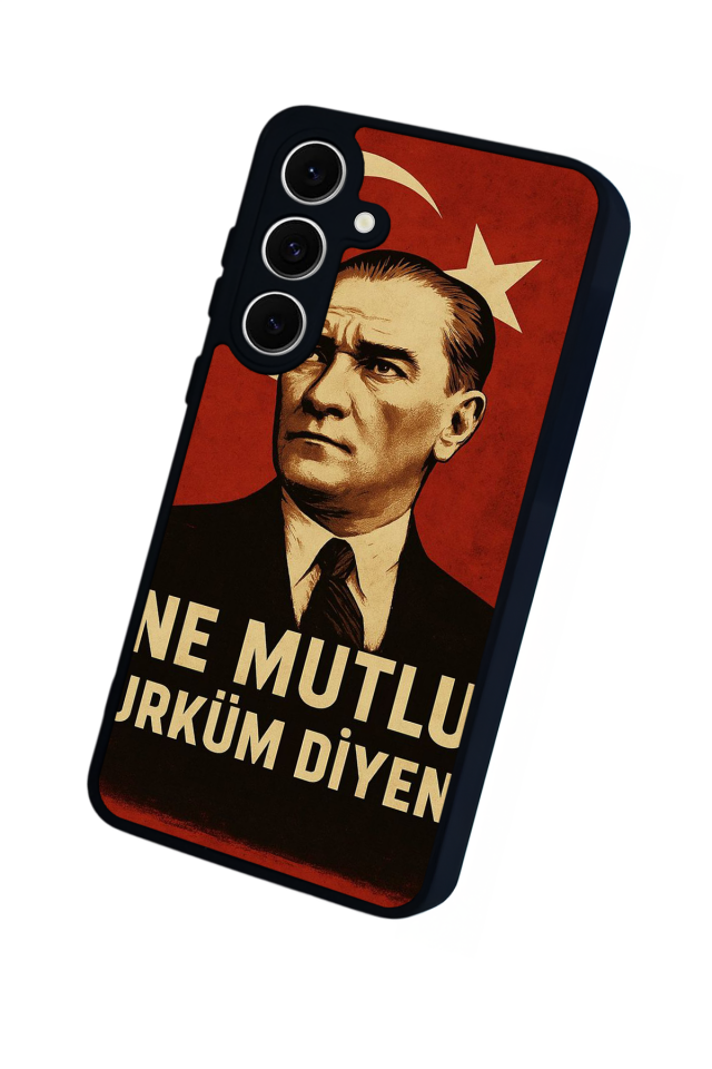 Samsung Galaxy S24 FE Uyumlu Mustafa Kemal Ataturk Tasarımlı Glossy Premium Kılıf