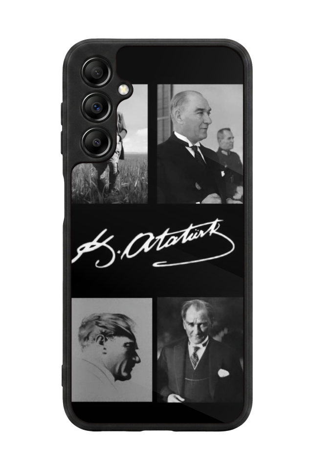Samsung Galaxy A14 Uyumlu Mustafa Kemal Ataturk Tasarımlı Glossy Premium Kılıf