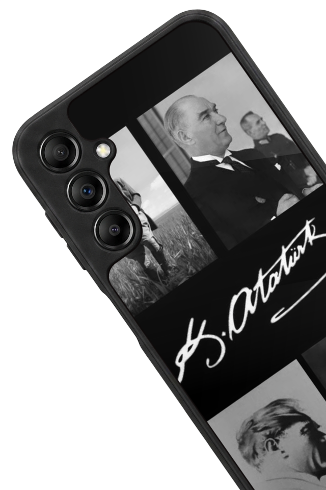 Samsung Galaxy A14 Uyumlu Mustafa Kemal Ataturk Tasarımlı Glossy Premium Kılıf