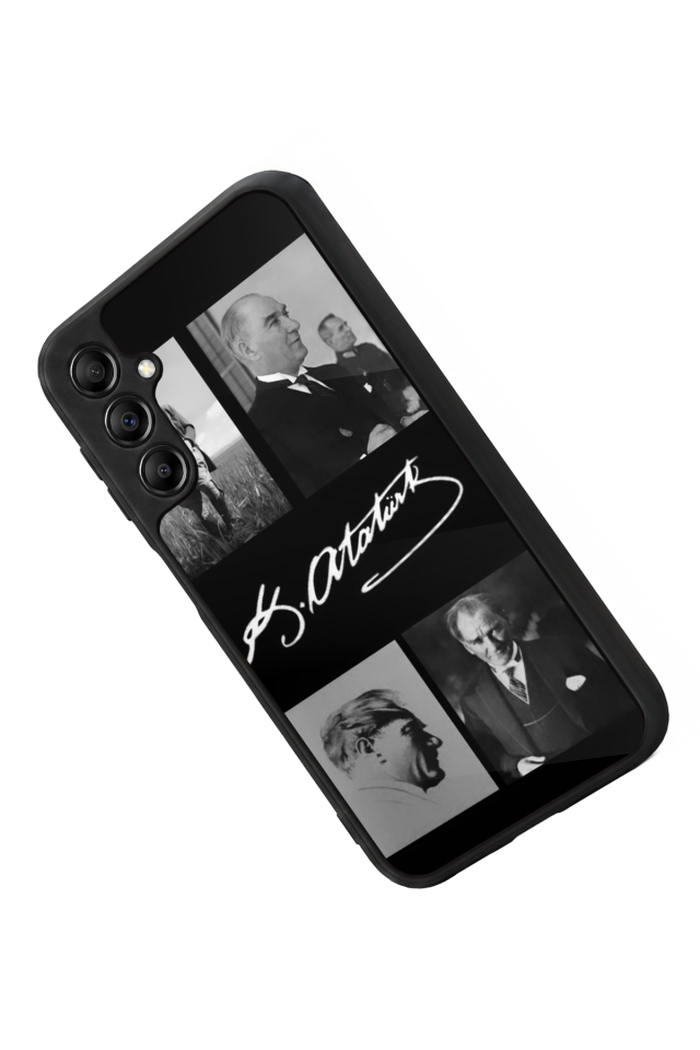 Samsung Galaxy A14 Uyumlu Mustafa Kemal Ataturk Tasarımlı Glossy Premium Kılıf