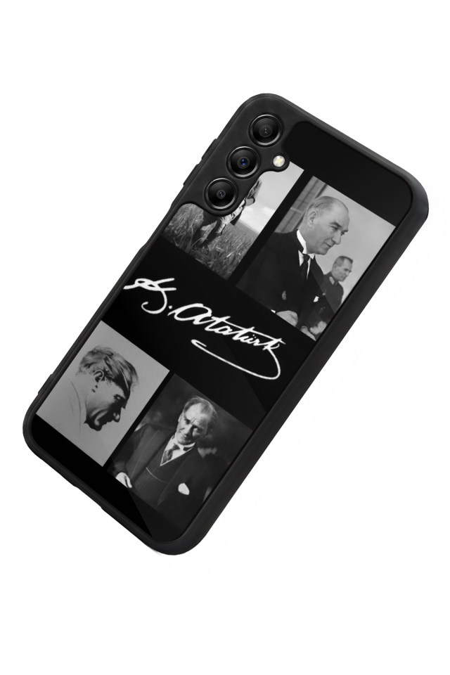 Samsung Galaxy A14 Uyumlu Mustafa Kemal Ataturk Tasarımlı Glossy Premium Kılıf