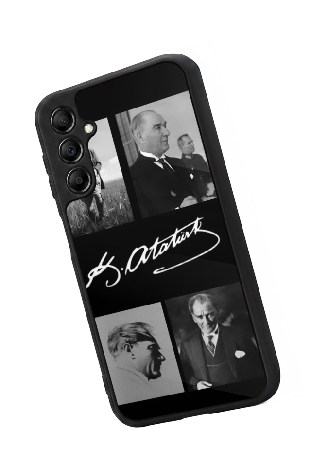 Samsung Galaxy A14 Uyumlu Mustafa Kemal Ataturk Tasarımlı Glossy Premium Kılıf