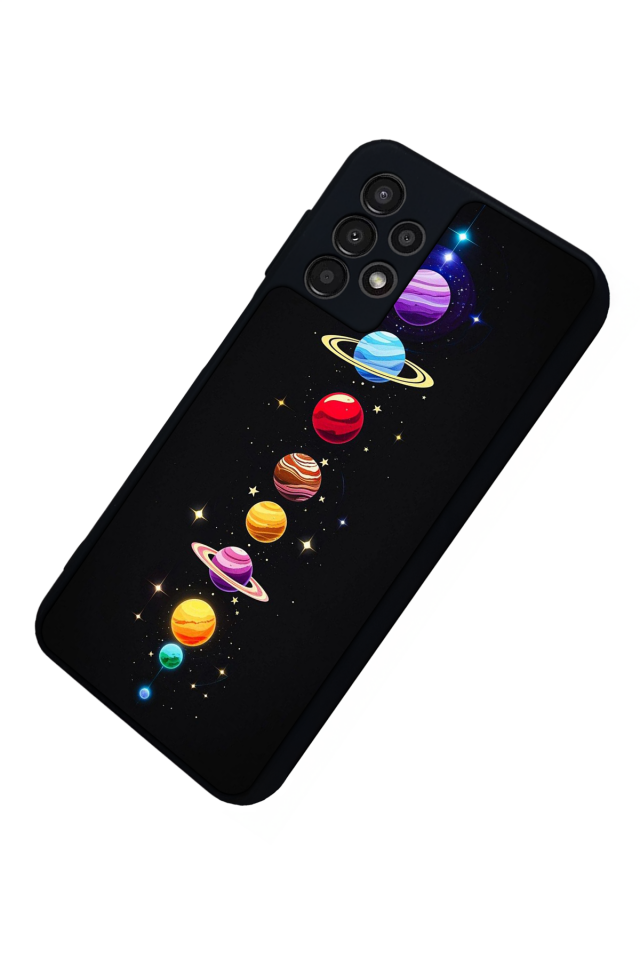 Samsung Galaxy A23 Uyumlu Uzay Tasarımlı Glossy Premium Kılıf