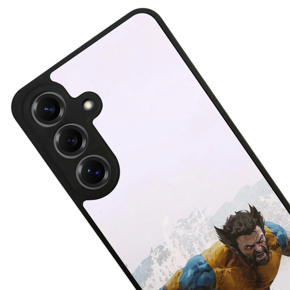 Samsung Galaxy S25 Uyumlu Wolverine Tasarımlı Glossy Premium Kılıf