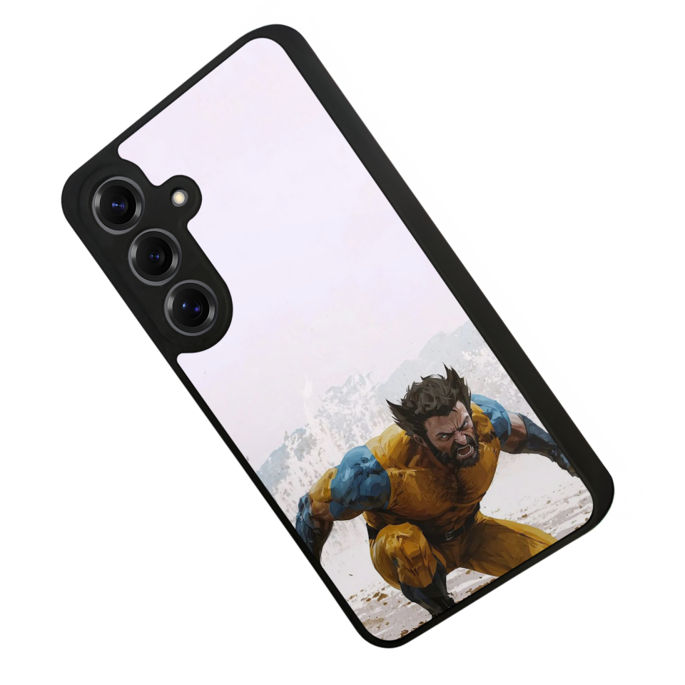 Samsung Galaxy S25 Uyumlu Wolverine Tasarımlı Glossy Premium Kılıf