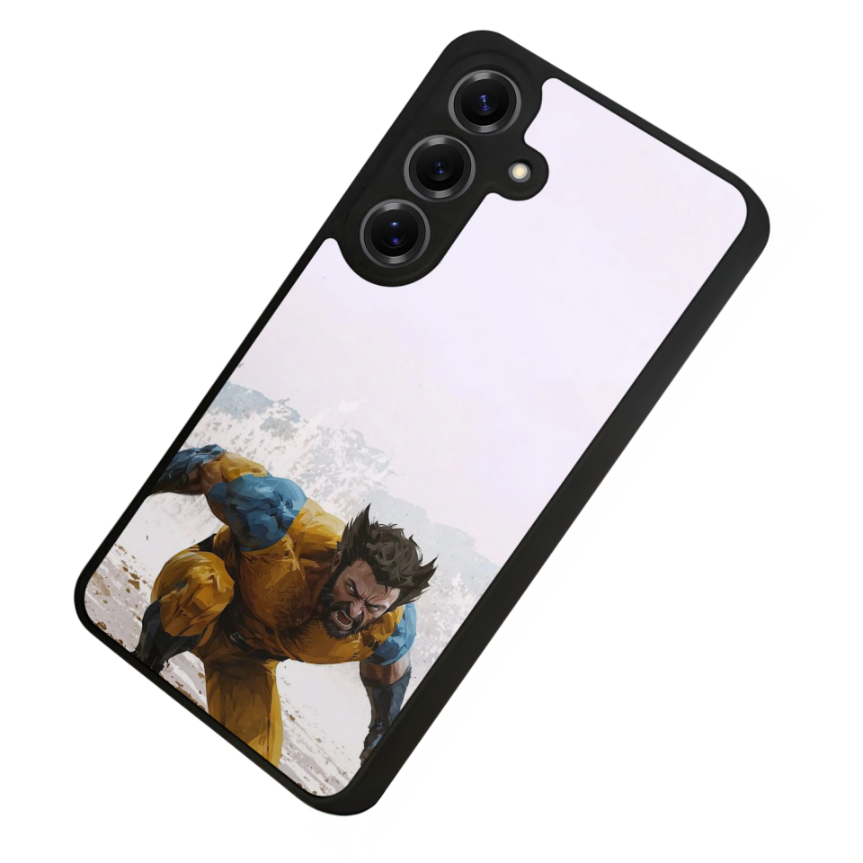 Samsung Galaxy S25 Uyumlu Wolverine Tasarımlı Glossy Premium Kılıf