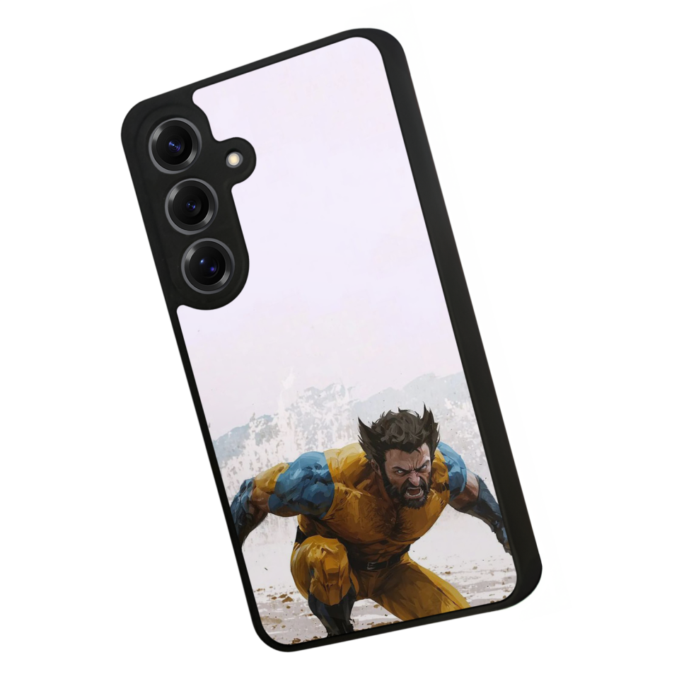 Samsung Galaxy S25 Uyumlu Wolverine Tasarımlı Glossy Premium Kılıf