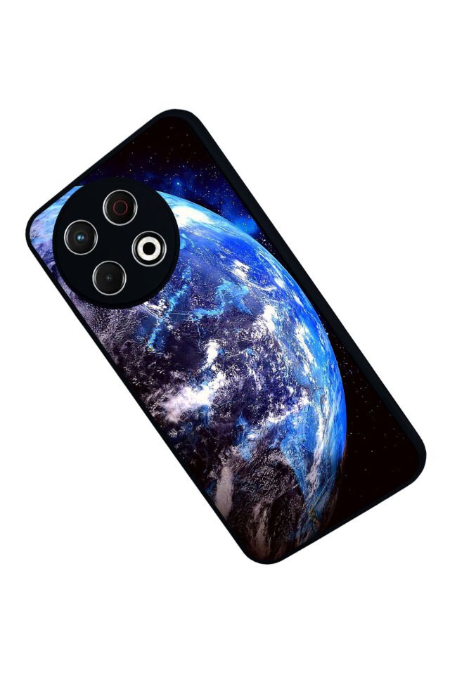 Tecno Spark 30 Pro Uyumlu Ay Tasarımlı Glossy Premium Kılıf