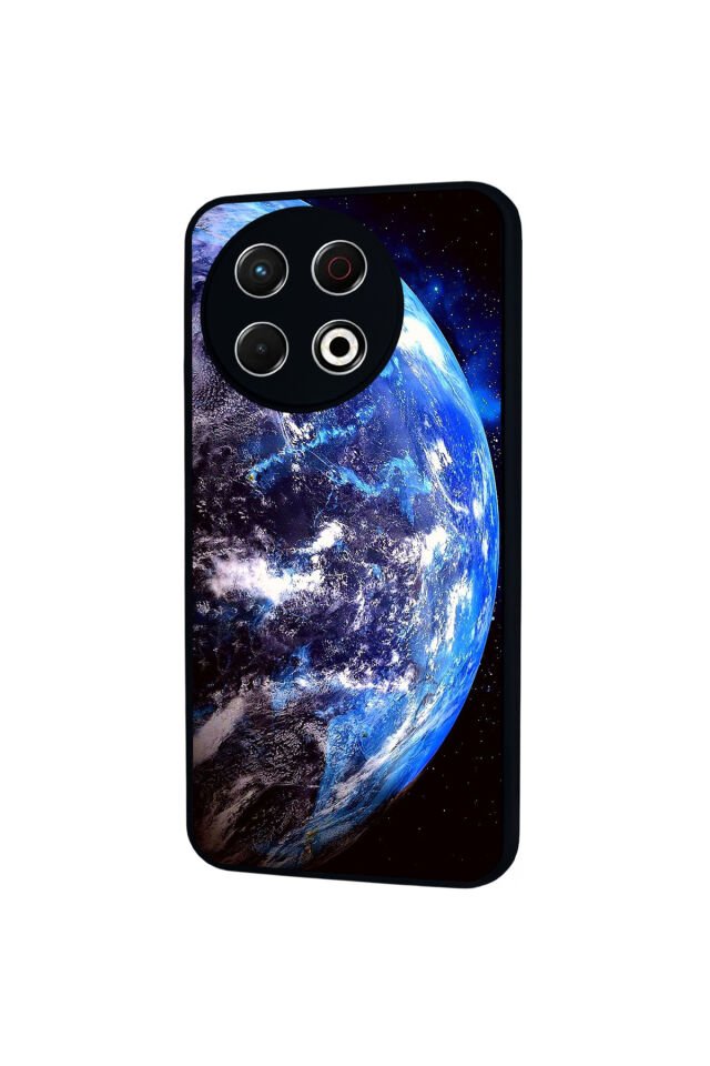 Tecno Spark 30 Pro Uyumlu Ay Tasarımlı Glossy Premium Kılıf