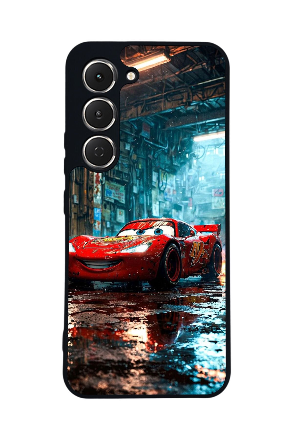 Tecno Spark 40 Pro Uyumlu Şimsek McQueen Tasarımlı Glossy Premium Kılıf