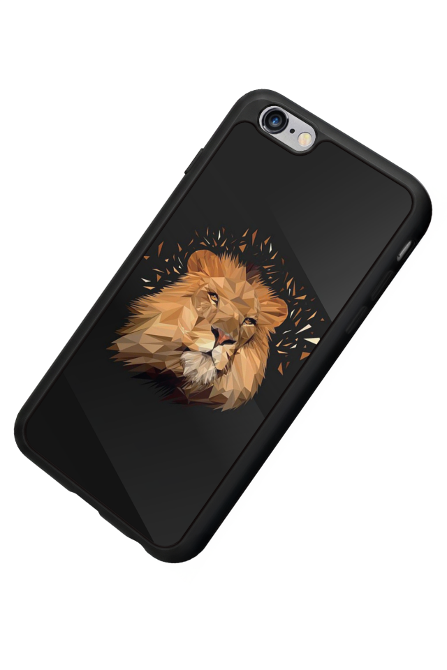 iPhone 6s Plus Uyumlu Aslan Tasarımlı Glossy Premium Kılıf