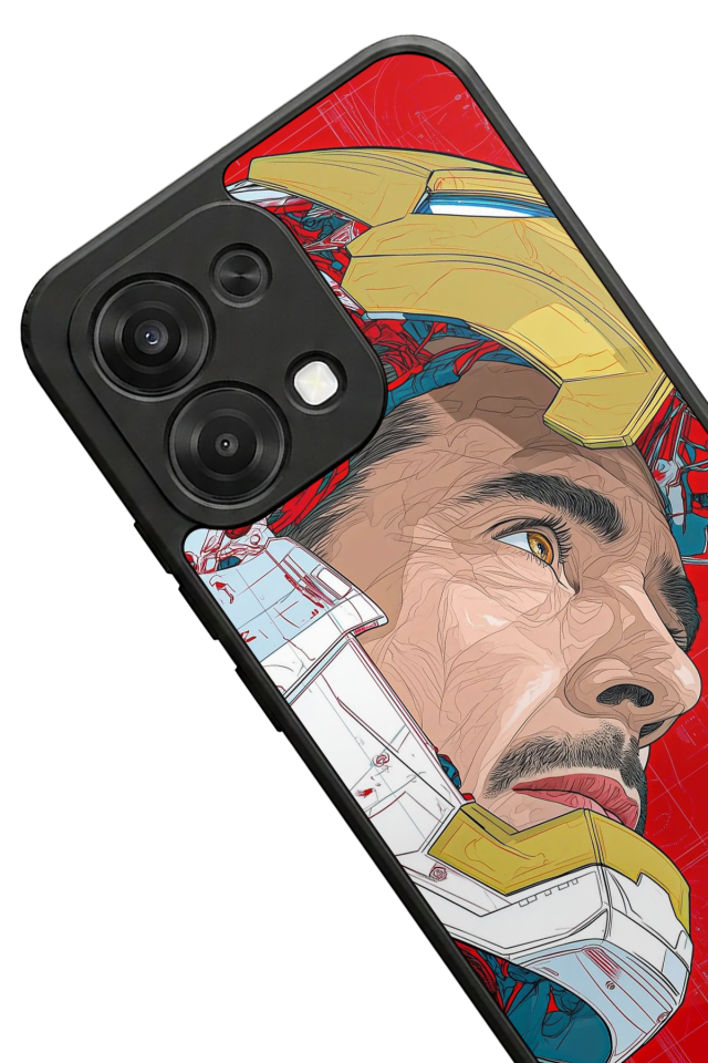 Oppo A6 Pro Uyumlu Iron Man ( Demir Adam ) Tasarımlı Glossy Premium Kılıf